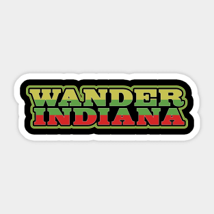 Wander Indiana Sticker